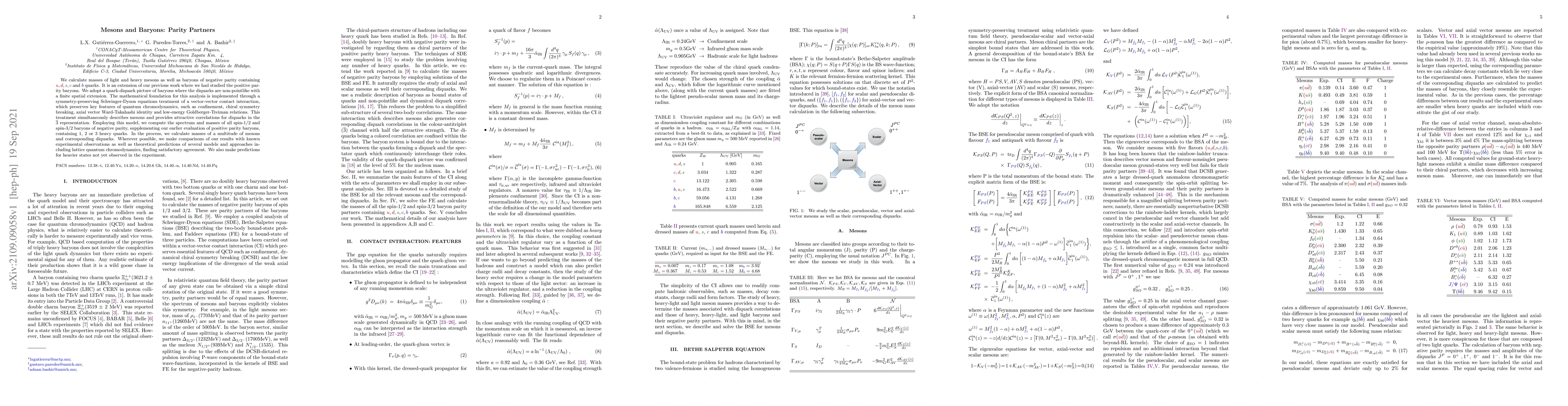 Thumbnail for Mesons and Baryons: Parity Partners