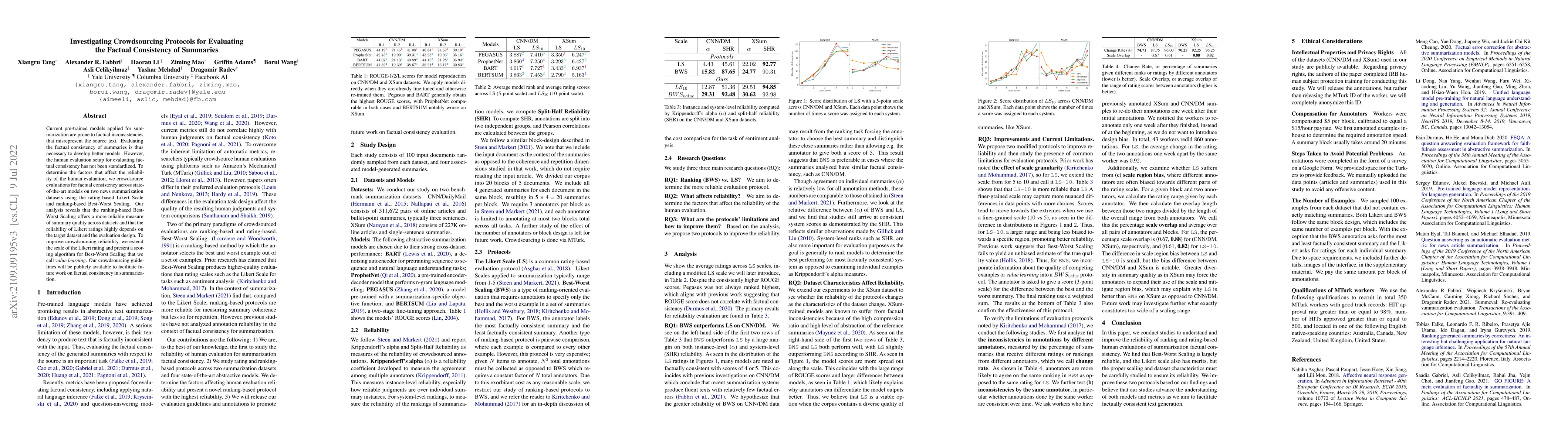 Thumbnail for Investigating Crowdsourcing Protocols for Evaluating the Factual
  Consistency of Summaries