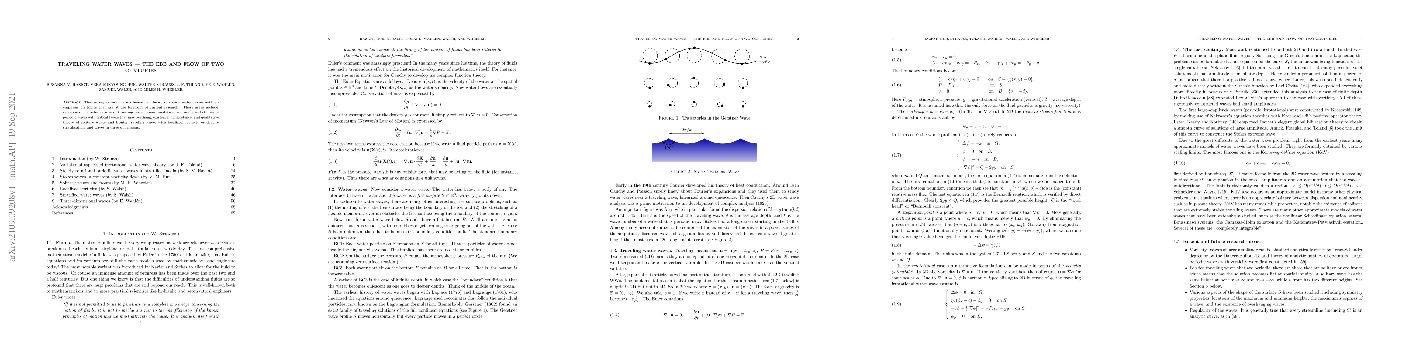 Thumbnail for Traveling water waves -- the ebb and flow of two centuries