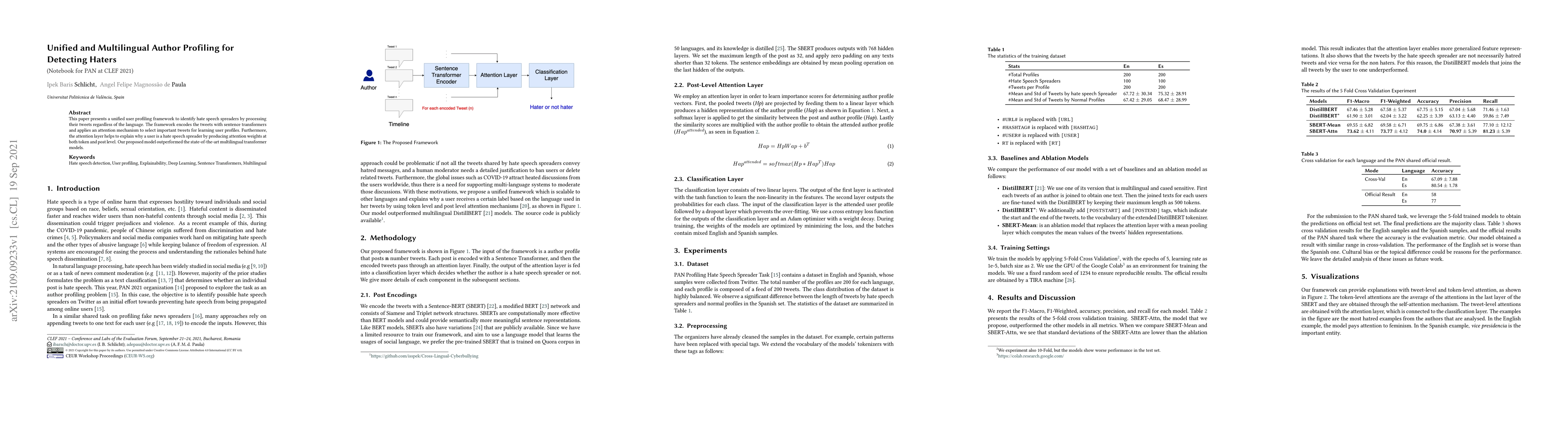 Thumbnail for Unified and Multilingual Author Profiling for Detecting Haters