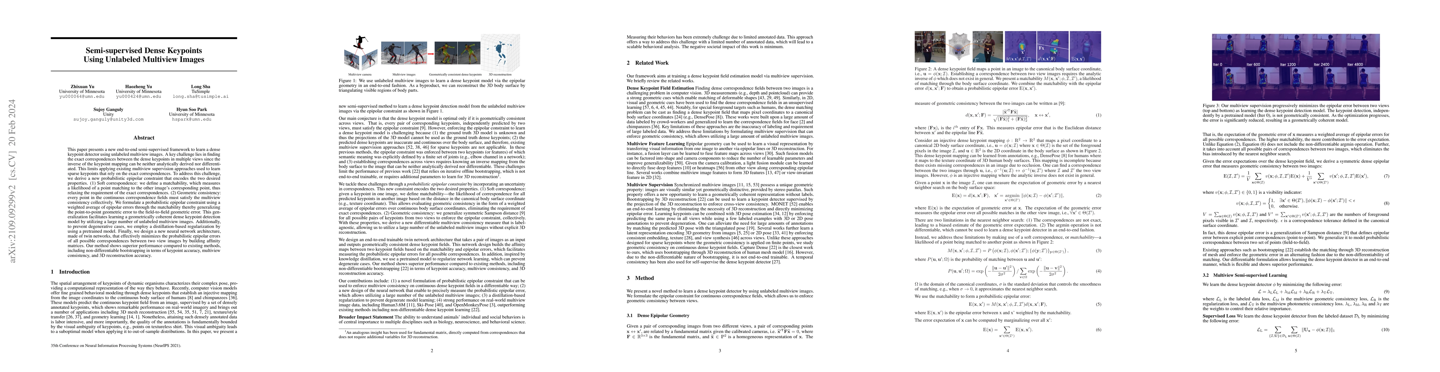 Thumbnail for Semi-supervised Dense Keypoints Using Unlabeled Multiview Images