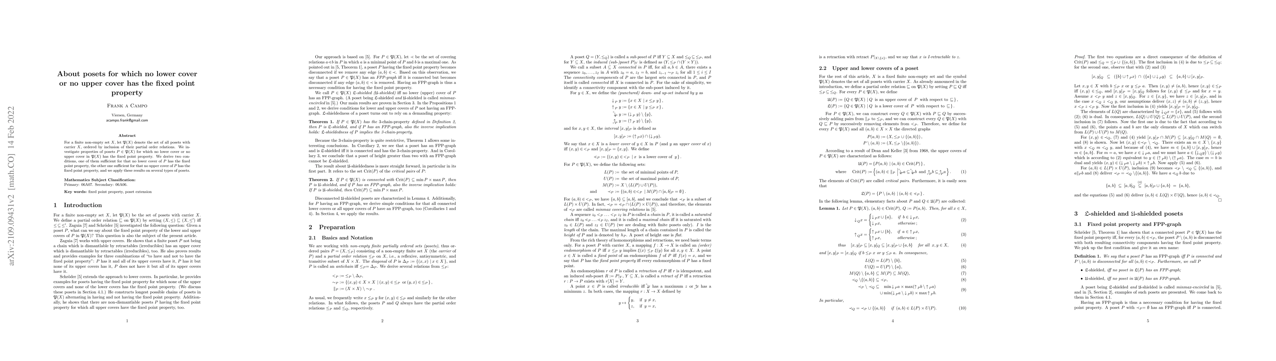 Thumbnail for About posets for which no lower cover or no upper cover has the fixed
  point property