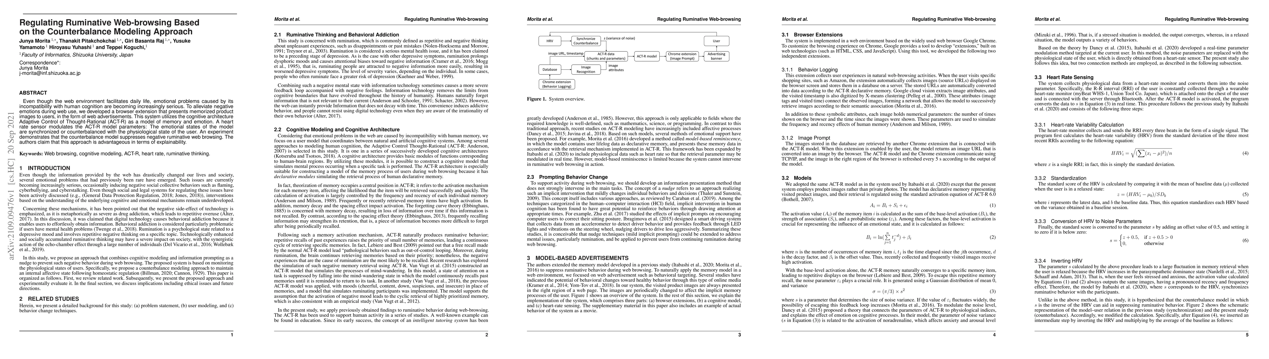 Thumbnail for Regulating Ruminative Web-browsing Based on the Counterbalance Modeling
  Approach