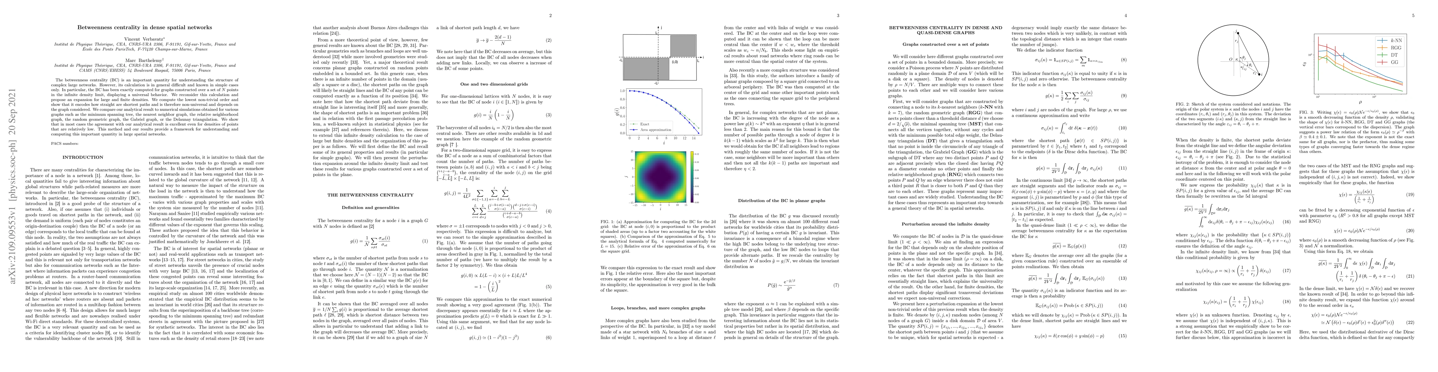 Thumbnail for Betweenness centrality in dense spatial networks