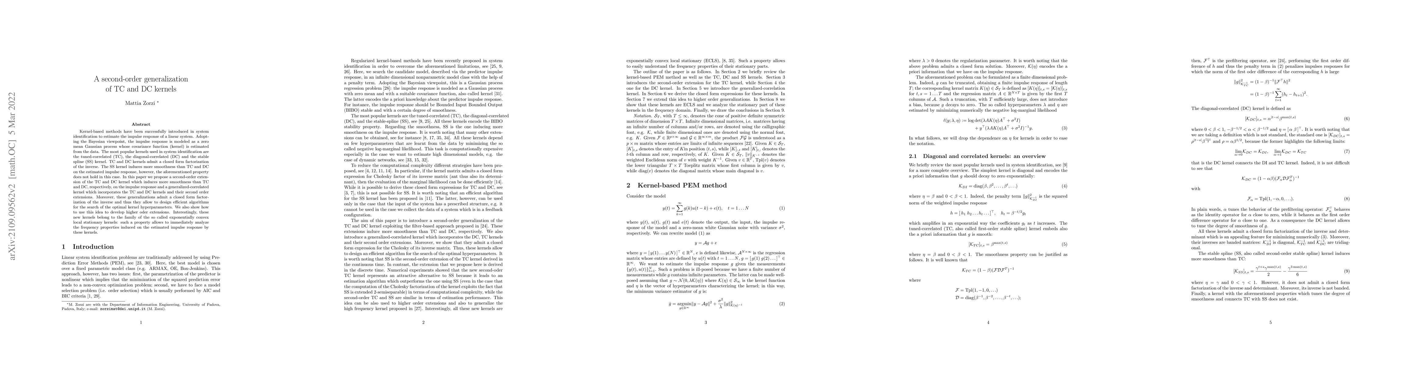Thumbnail for A second-order generalization of TC and DC kernels
