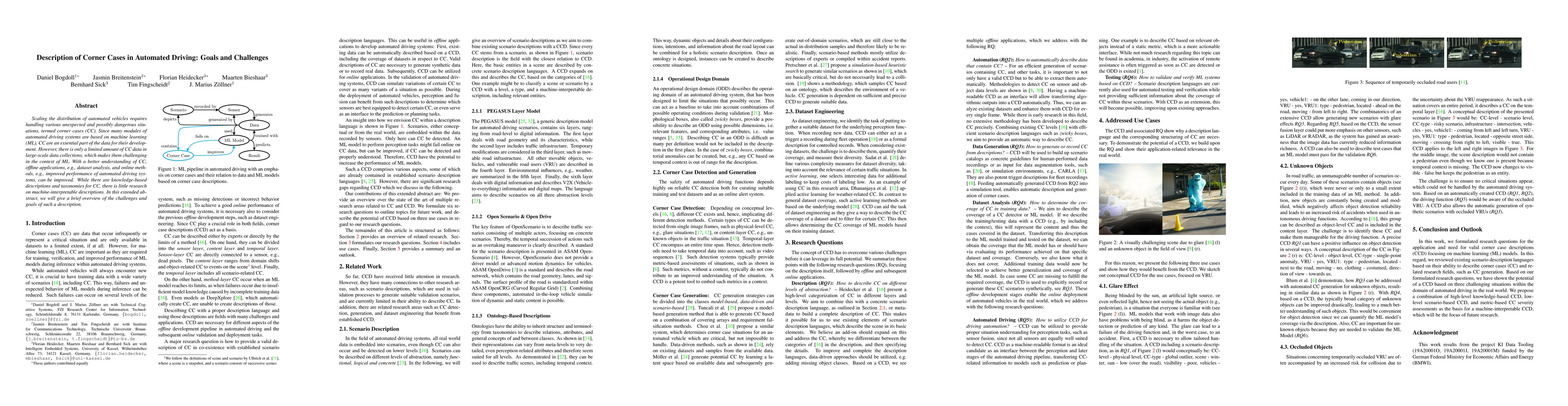 Thumbnail for Description of Corner Cases in Automated Driving: Goals and Challenges