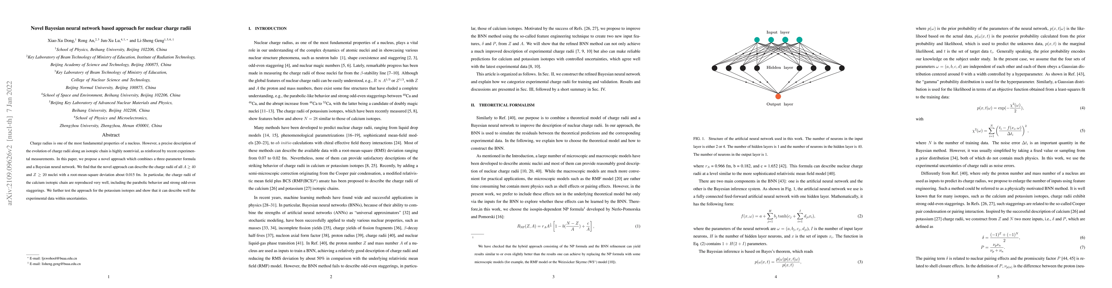 Thumbnail for Novel Bayesian neural network based approach for nuclear charge radii
