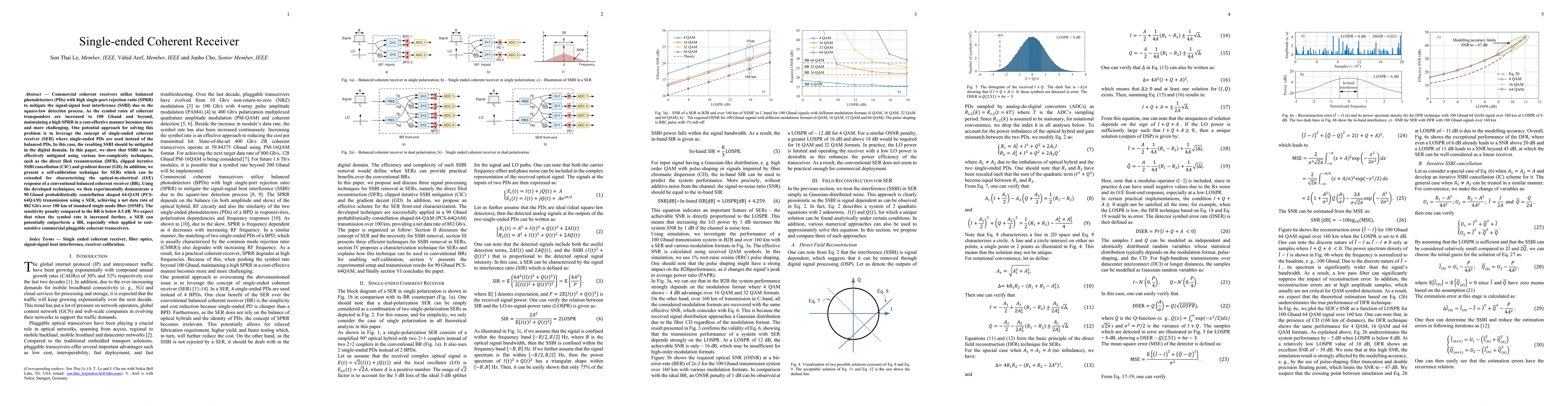 Thumbnail for Single-ended Coherent Receiver