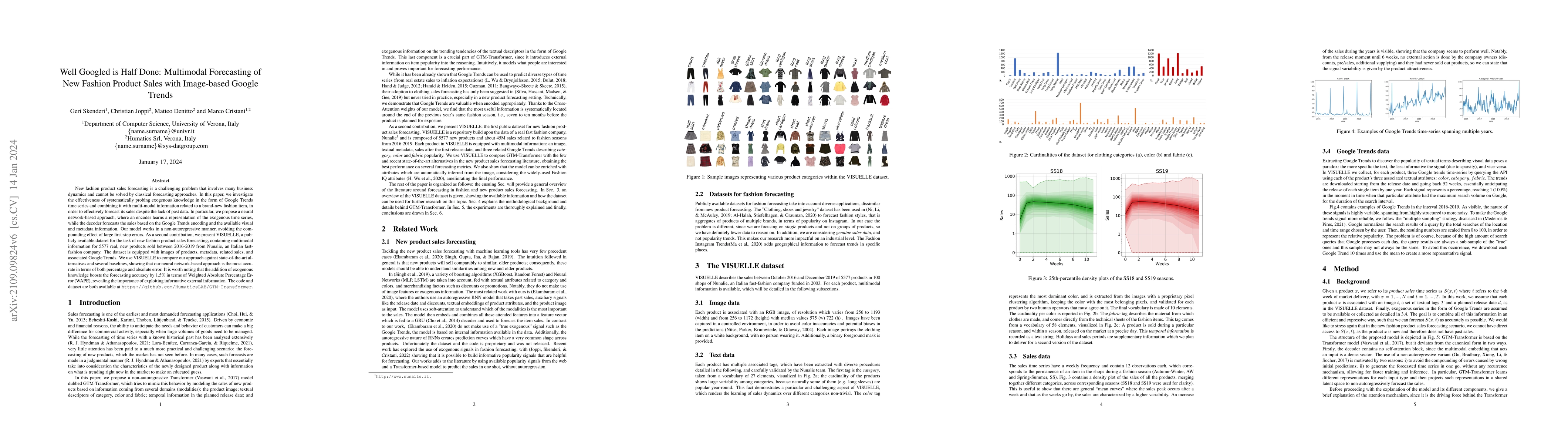 Thumbnail for Well Googled is Half Done: Multimodal Forecasting of New Fashion Product
  Sales with Image-based Google Trends
