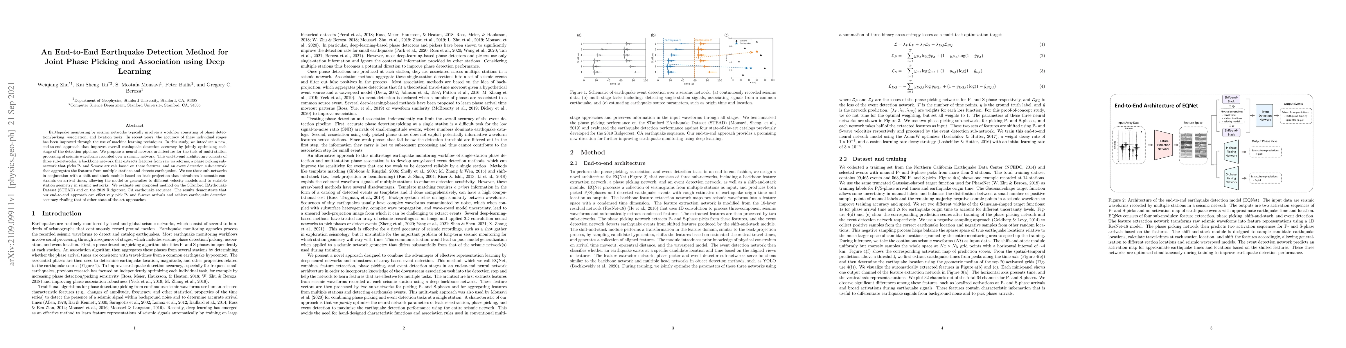 Thumbnail for An End-to-End Earthquake Detection Method for Joint Phase Picking and
  Association using Deep Learning