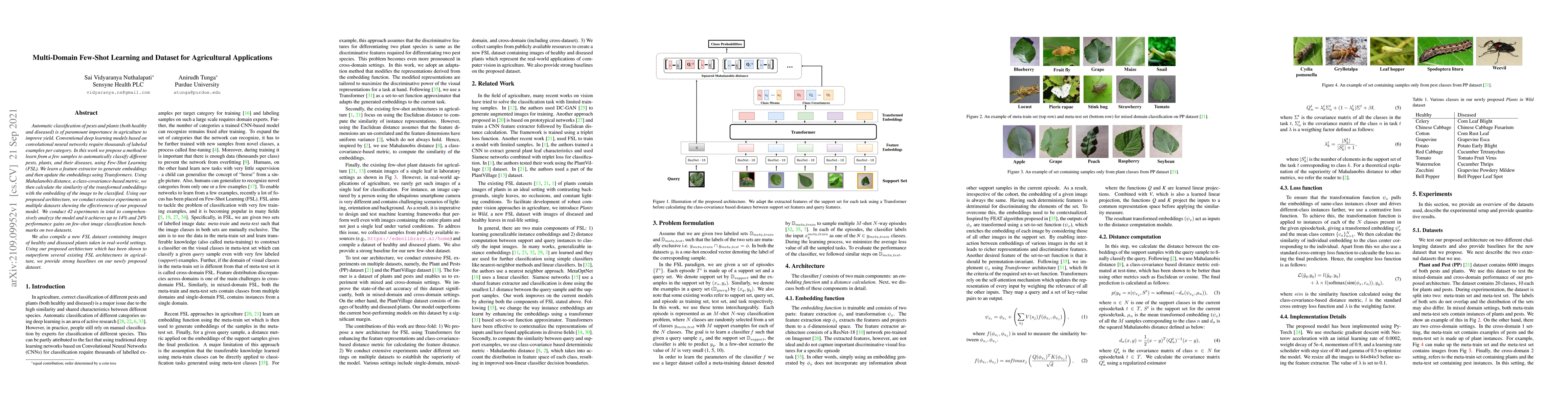 Thumbnail for Multi-Domain Few-Shot Learning and Dataset for Agricultural Applications