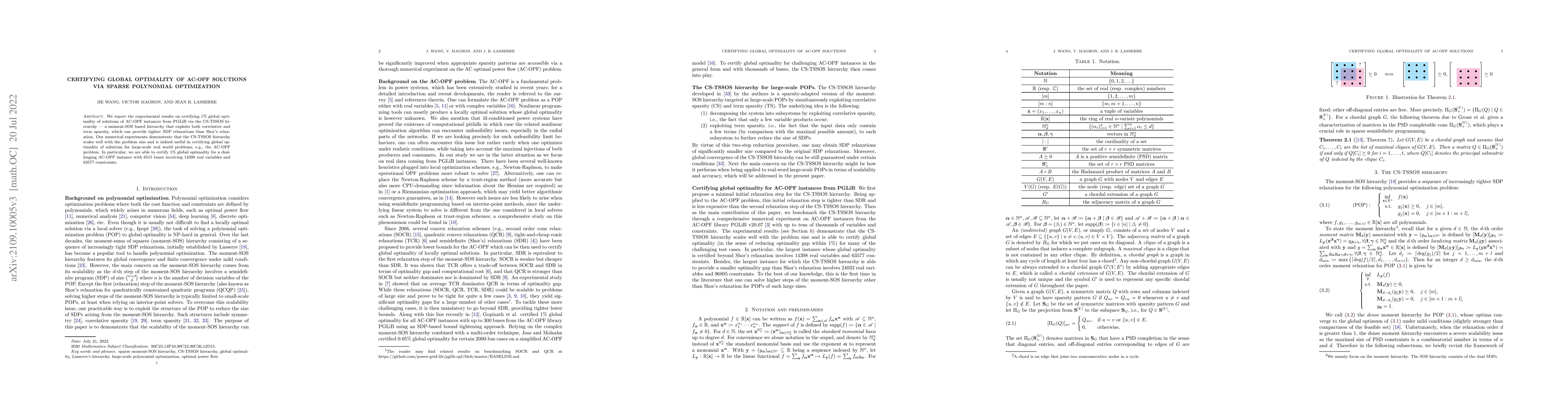 Thumbnail for Certifying Global Optimality of AC-OPF Solutions via sparse polynomial
  optimization