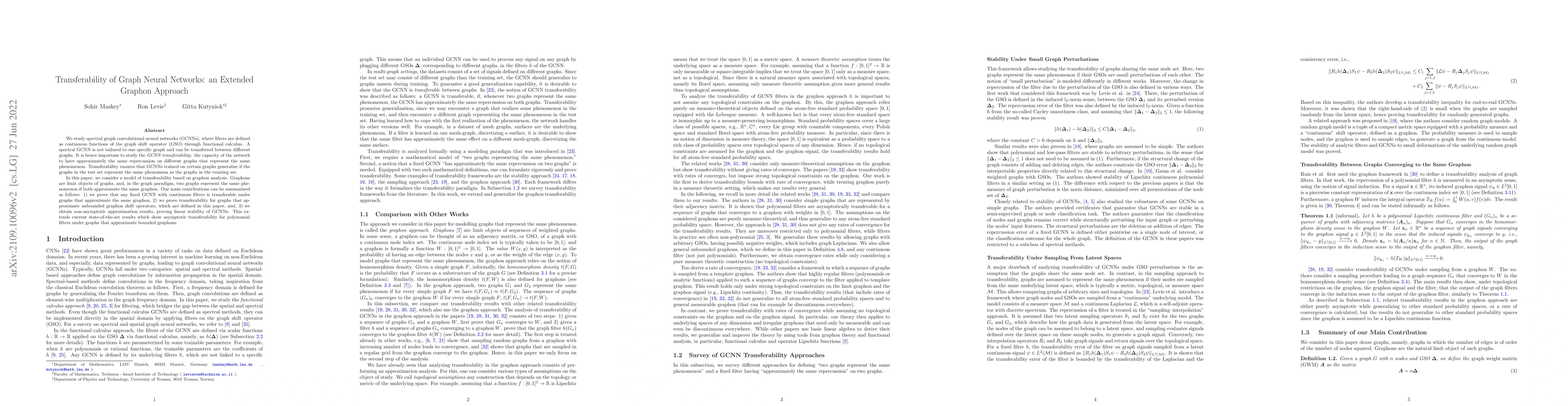 Thumbnail for Transferability of Graph Neural Networks: an Extended Graphon Approach