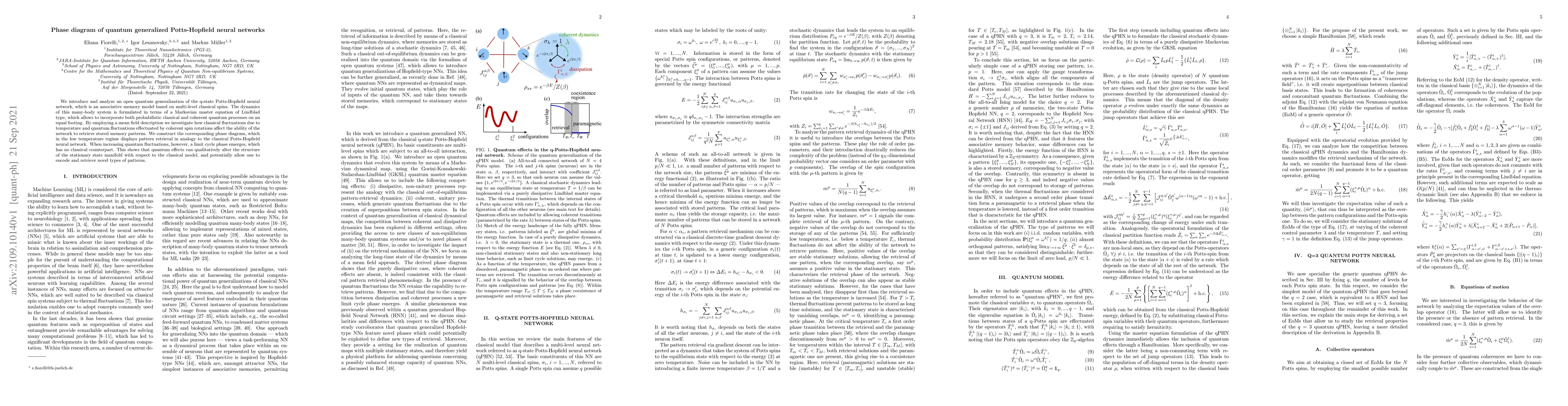 Thumbnail for Phase diagram of quantum generalized Potts-Hopfield neural networks
