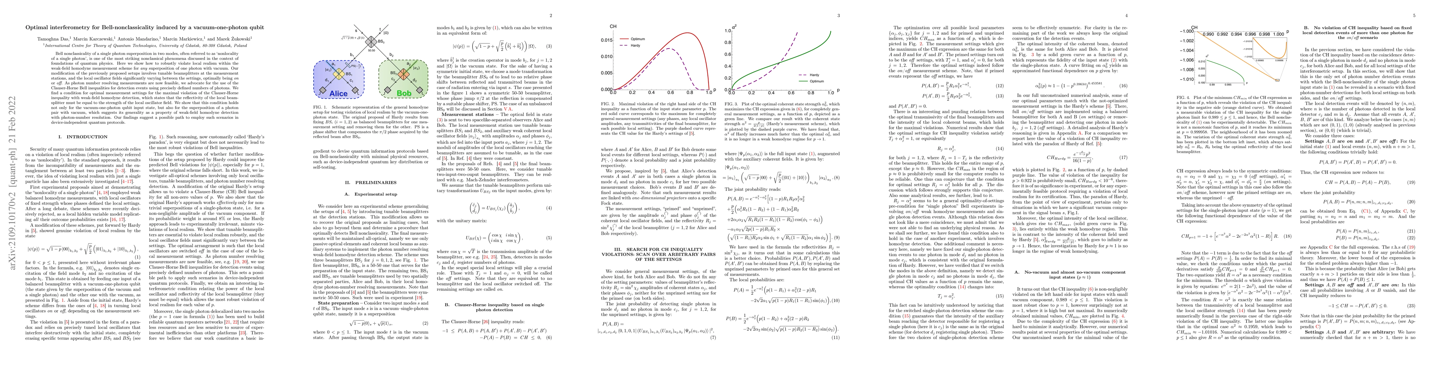 Thumbnail for Optimal interferometry for Bell$-$nonclassicality by a
  vacuum$-$one$-$photon qubit