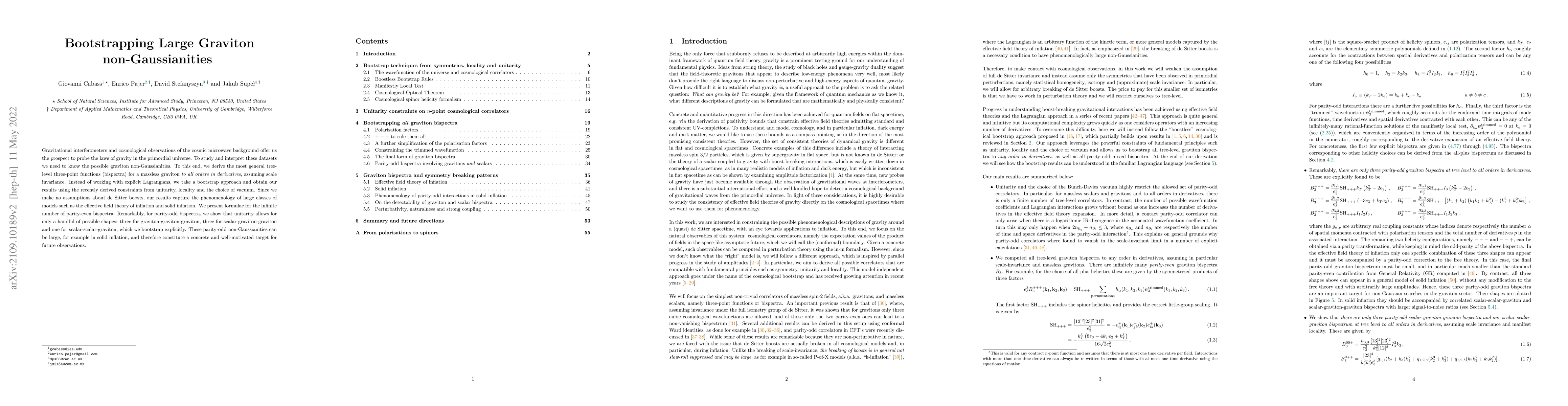 Thumbnail for Bootstrapping Large Graviton non-Gaussianities