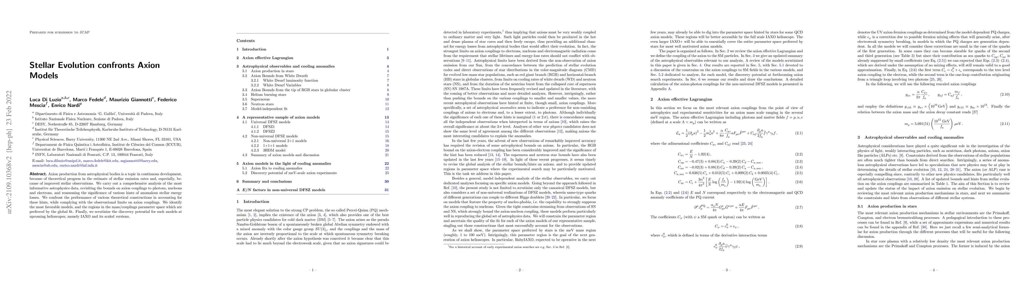 Thumbnail for Stellar Evolution confronts Axion Models