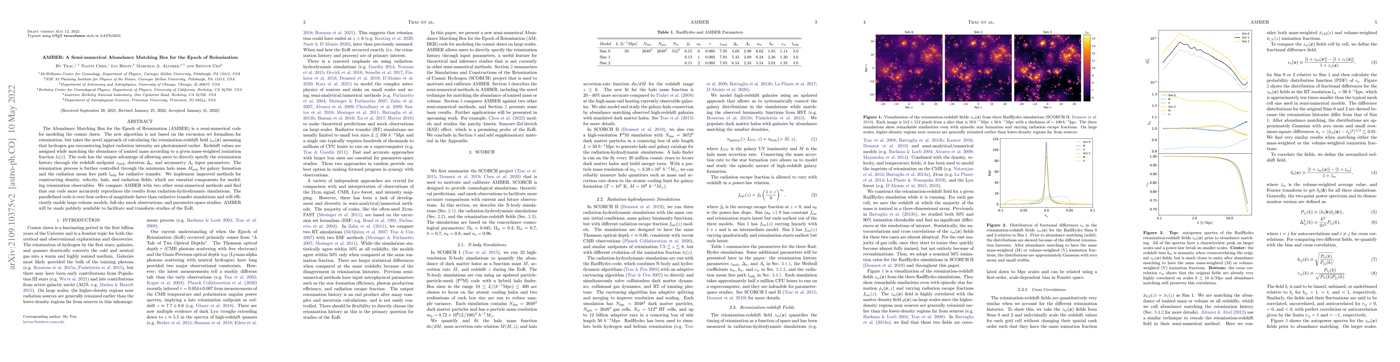 Thumbnail for AMBER: A Semi-numerical Abundance Matching Box for the Epoch of
  Reionization