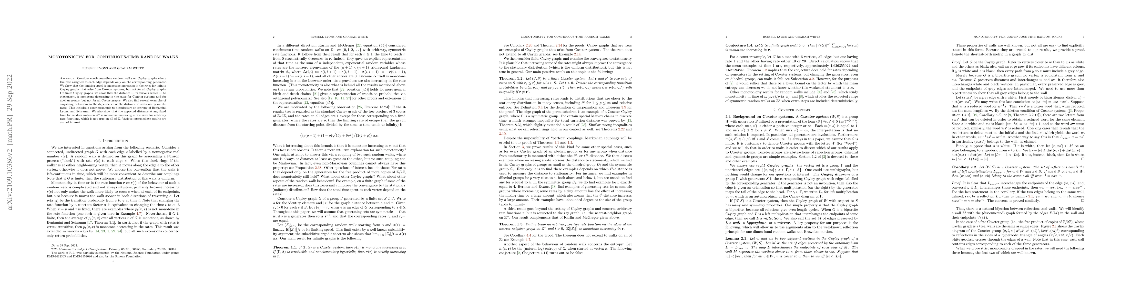 Thumbnail for Monotonicity for continuous-time random walks