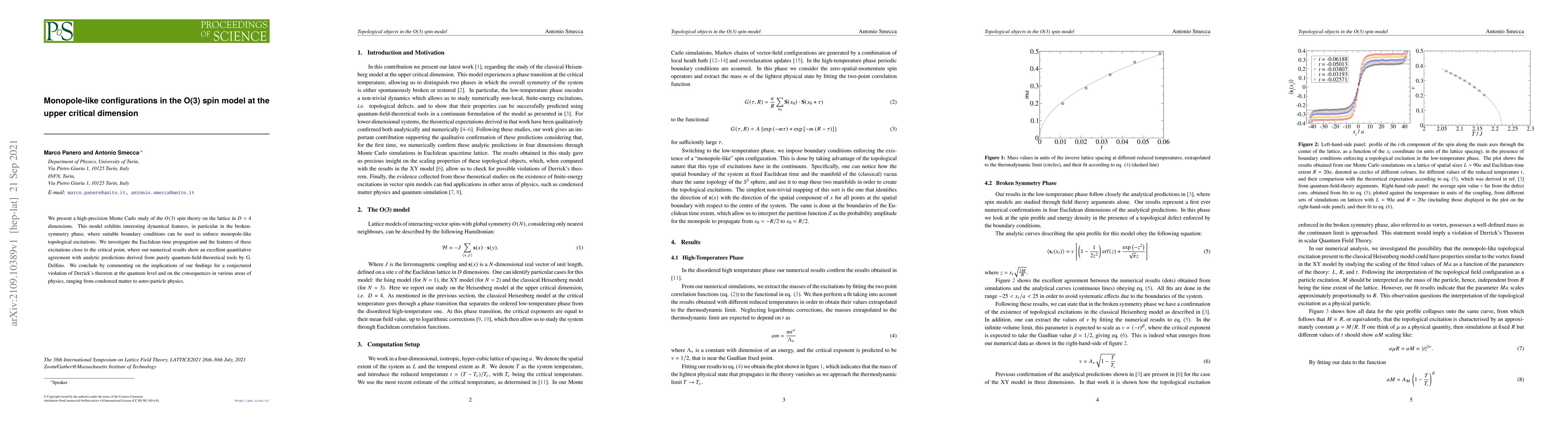Thumbnail for Monopole-like configurations in the O(3) spin model at the upper
  critical dimension