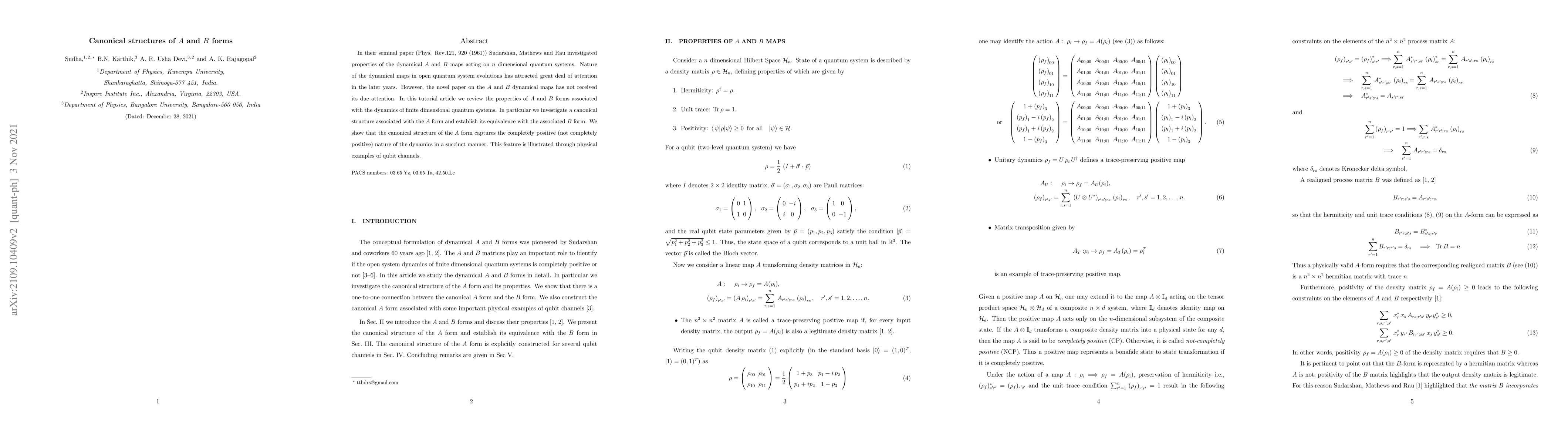 Thumbnail for Canonical structures of $A$ and $B$ forms