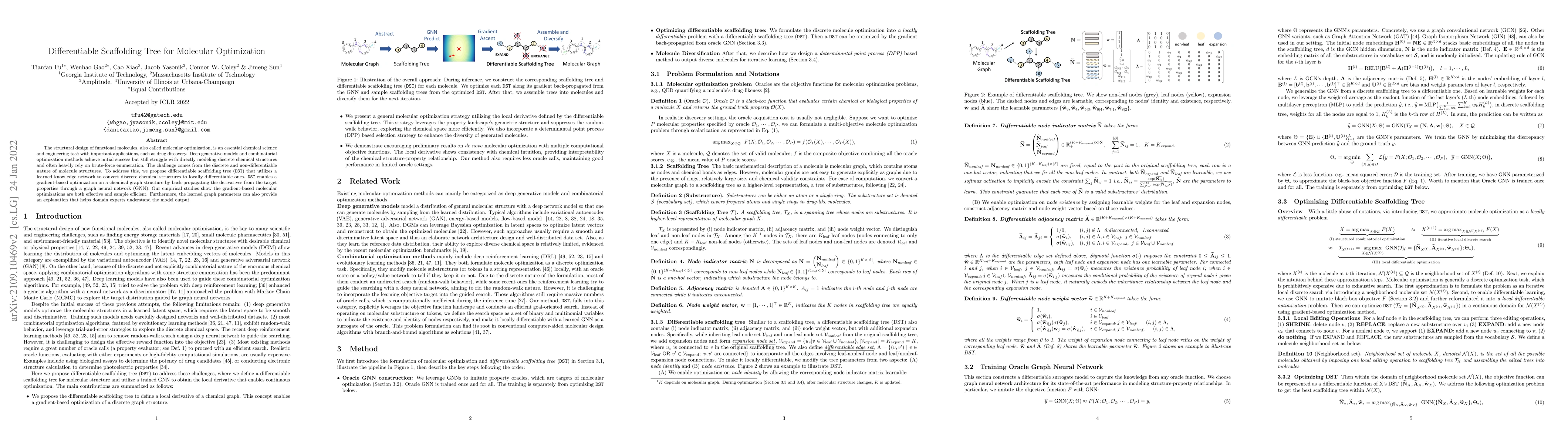 Thumbnail for Differentiable Scaffolding Tree for Molecular Optimization