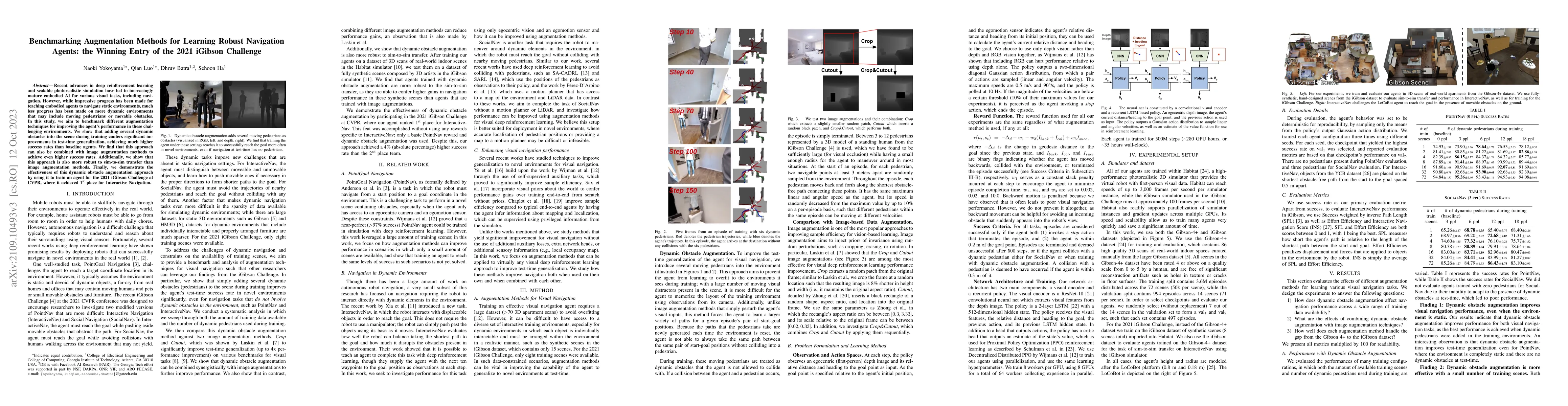 Thumbnail for Benchmarking Augmentation Methods for Learning Robust Navigation Agents:
  the Winning Entry of the 2021 iGibson Challenge