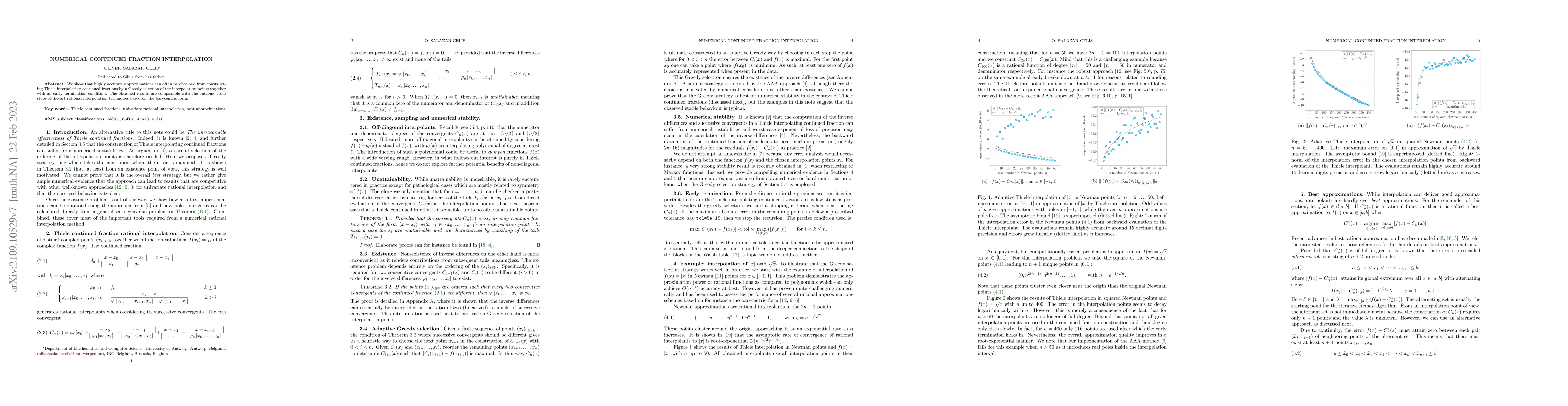 Thumbnail for Numerical Continued Fraction Interpolation