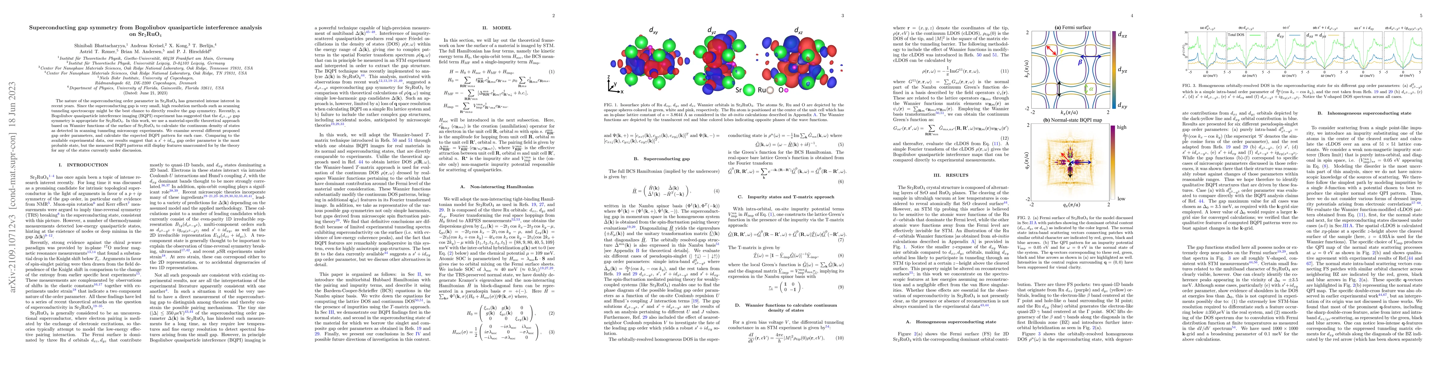 Thumbnail for Superconducting gap symmetry from Bogoliubov quasiparticle interference
  analysis on {Sr}$_2${RuO}$_4$