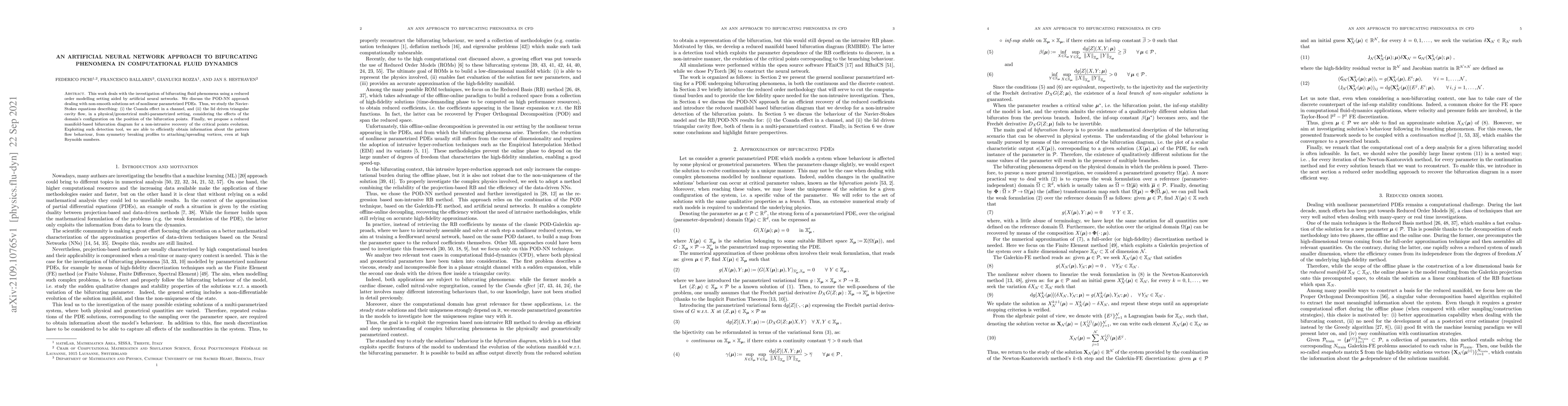 Thumbnail for An artificial neural network approach to bifurcating phenomena in
  computational fluid dynamics