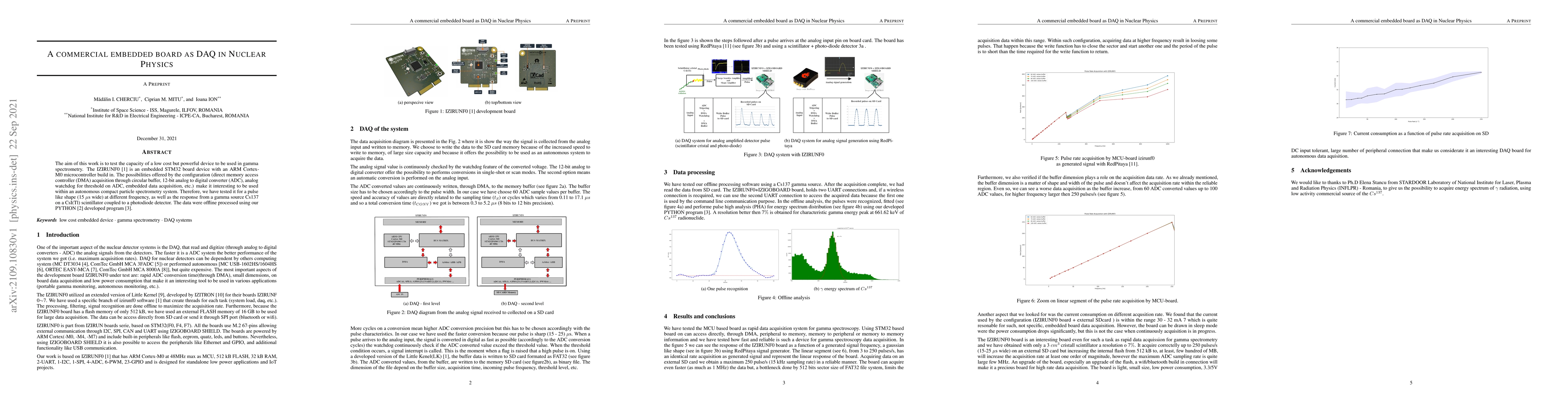 Thumbnail for A commercial embedded board as DAQ in nuclear physics