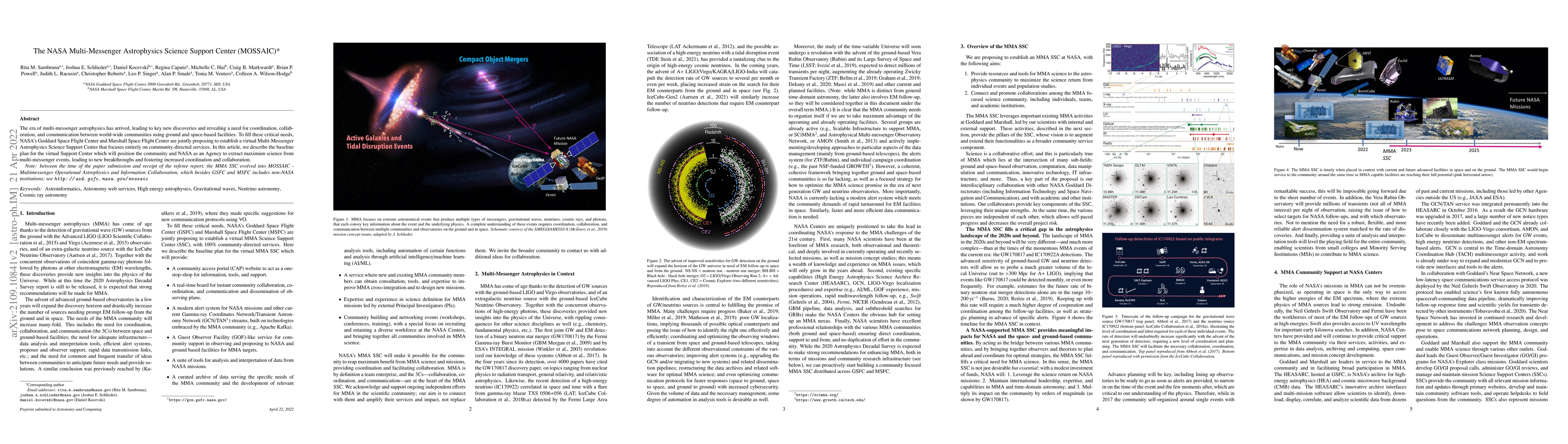 Thumbnail for The NASA Multi-Messenger Astrophysics Science Support Center (MOSSAIC)