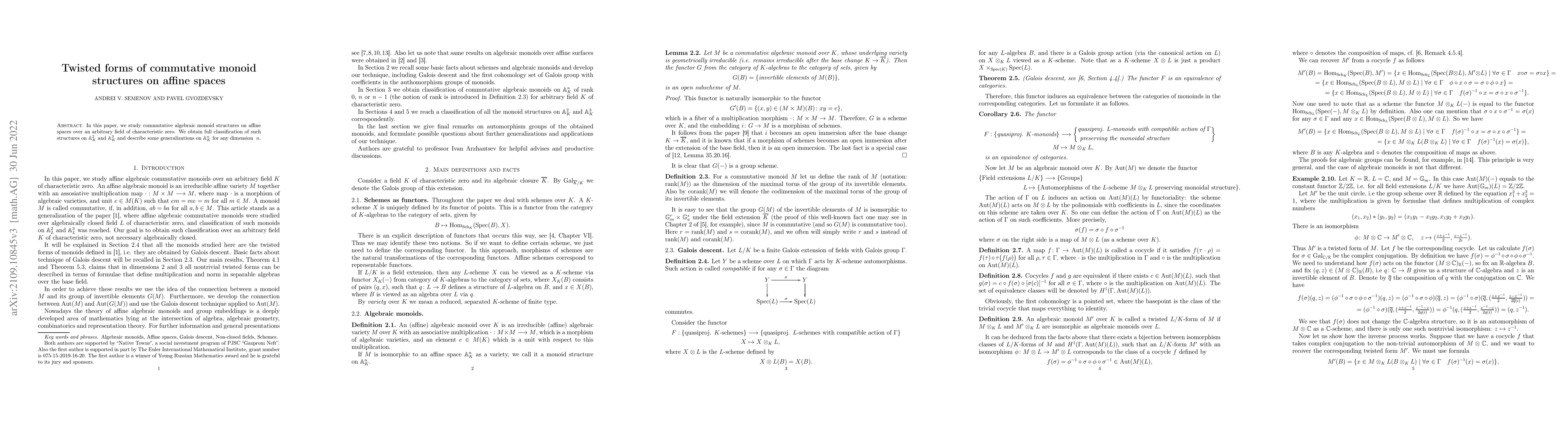 Thumbnail for Twisted forms of commutative monoid structures on affine spaces