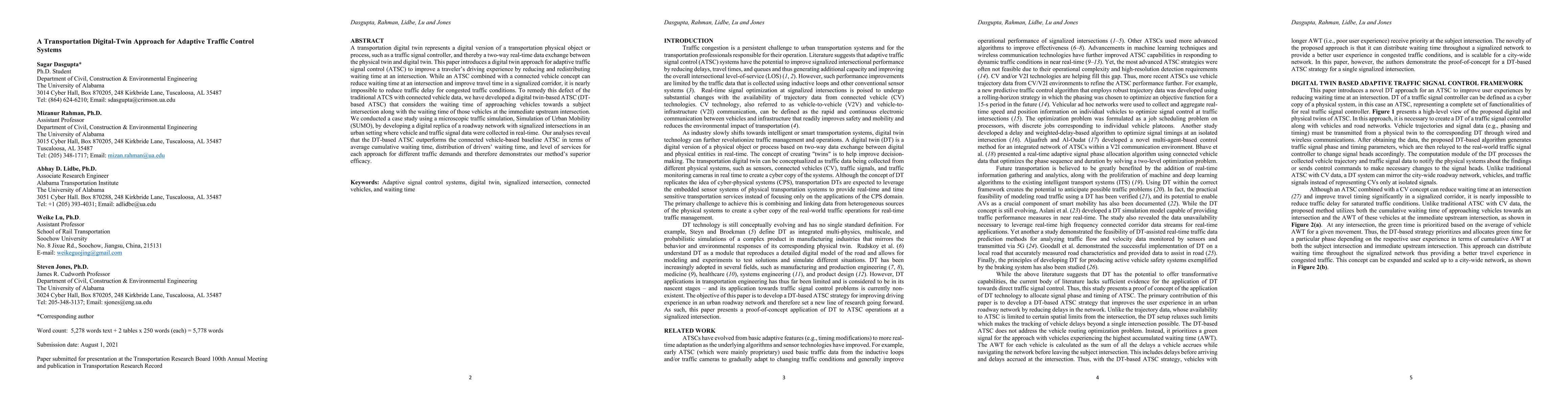 Thumbnail for A Transportation Digital-Twin Approach for Adaptive Traffic Control
  Systems