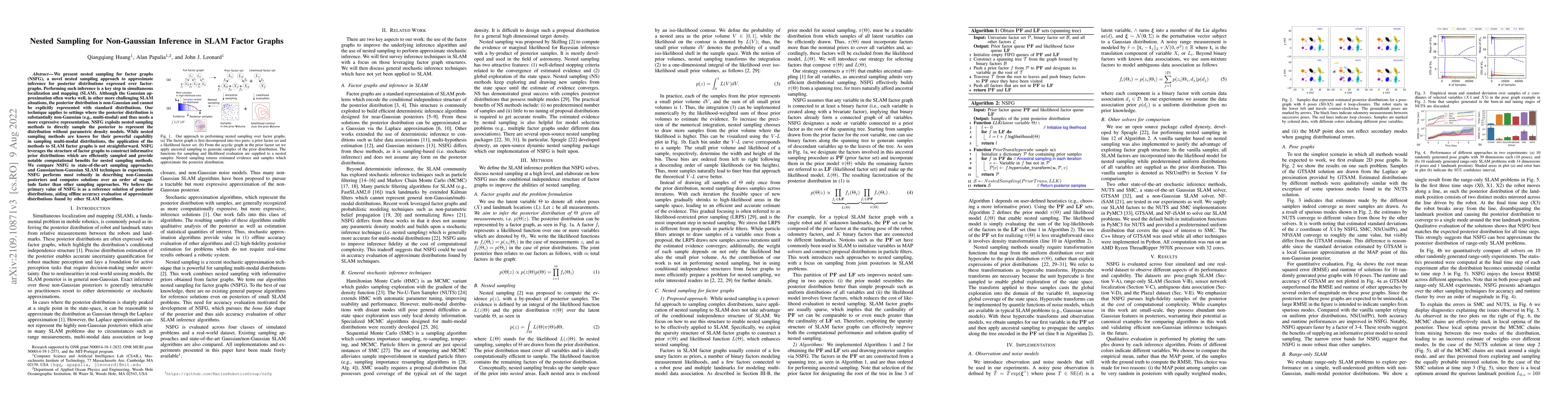 Thumbnail for Nested Sampling for Non-Gaussian Inference in SLAM Factor Graphs