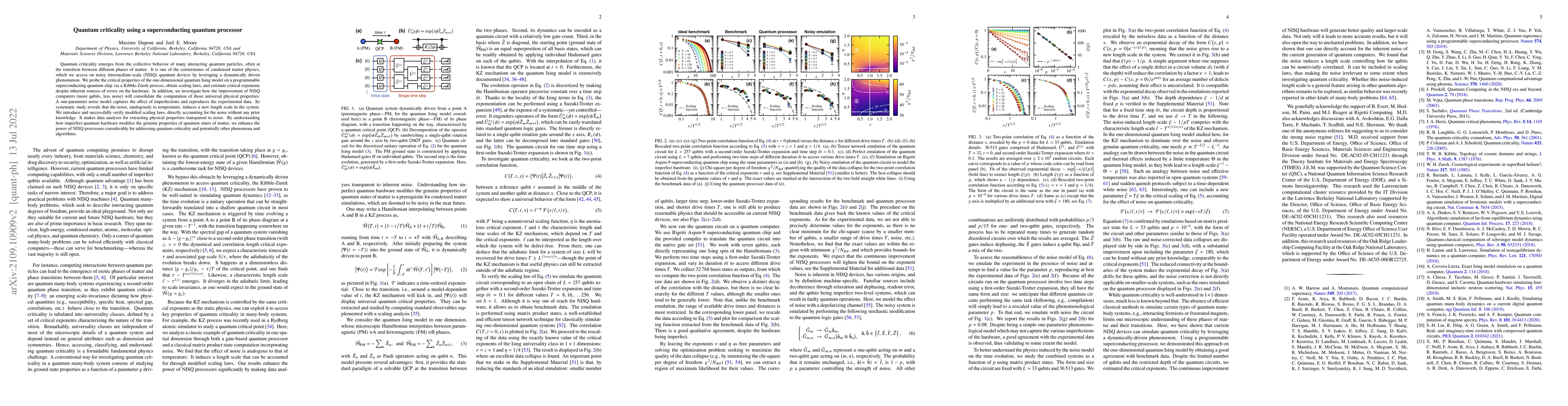 Thumbnail for Quantum criticality using a superconducting quantum processor