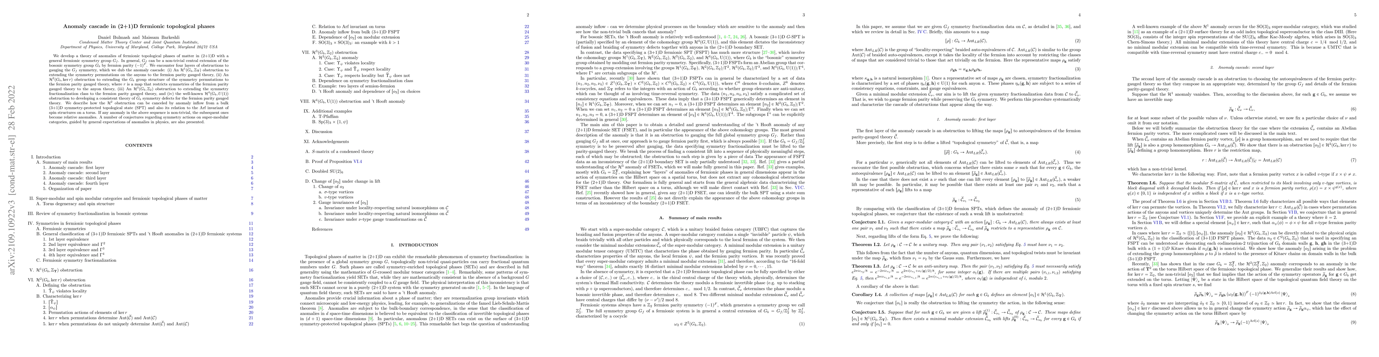Thumbnail for Anomaly cascade in (2+1)D fermionic topological phases