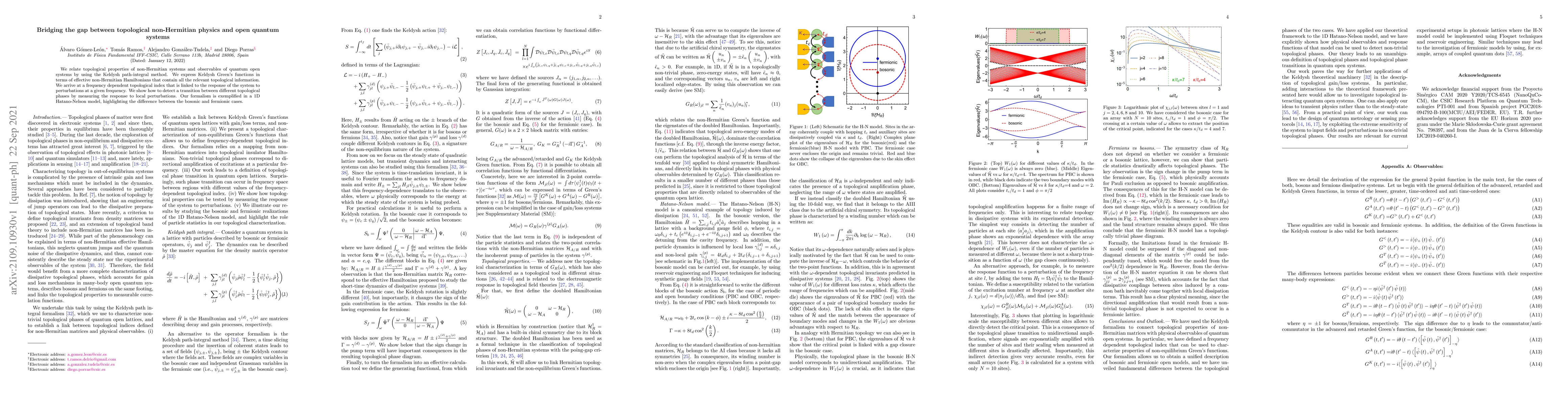 Thumbnail for Bridging the gap between topological non-Hermitian physics and open
  quantum systems