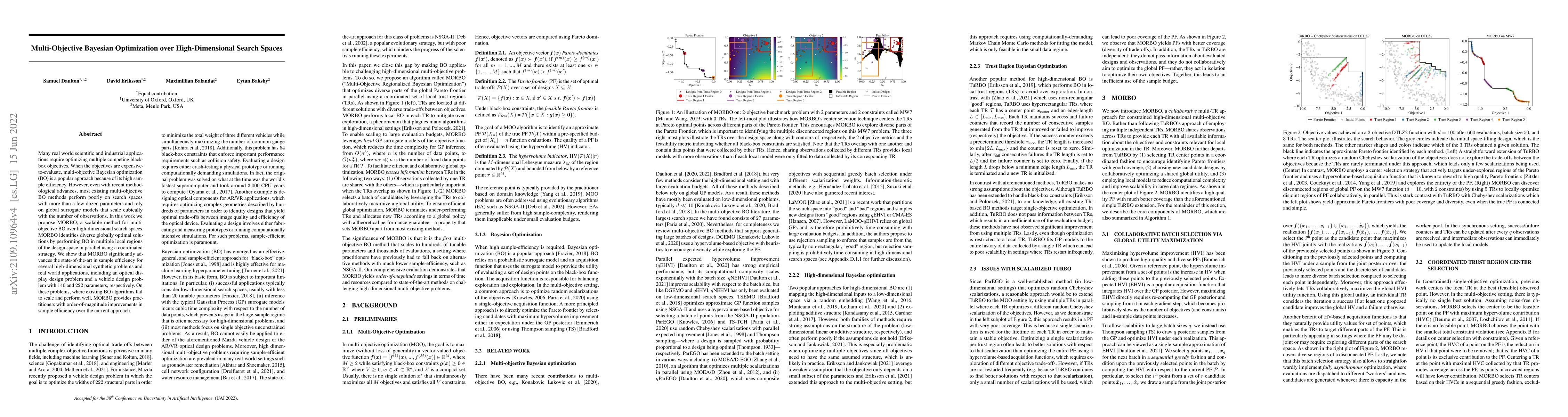 Thumbnail for Multi-Objective Bayesian Optimization over High-Dimensional Search
  Spaces