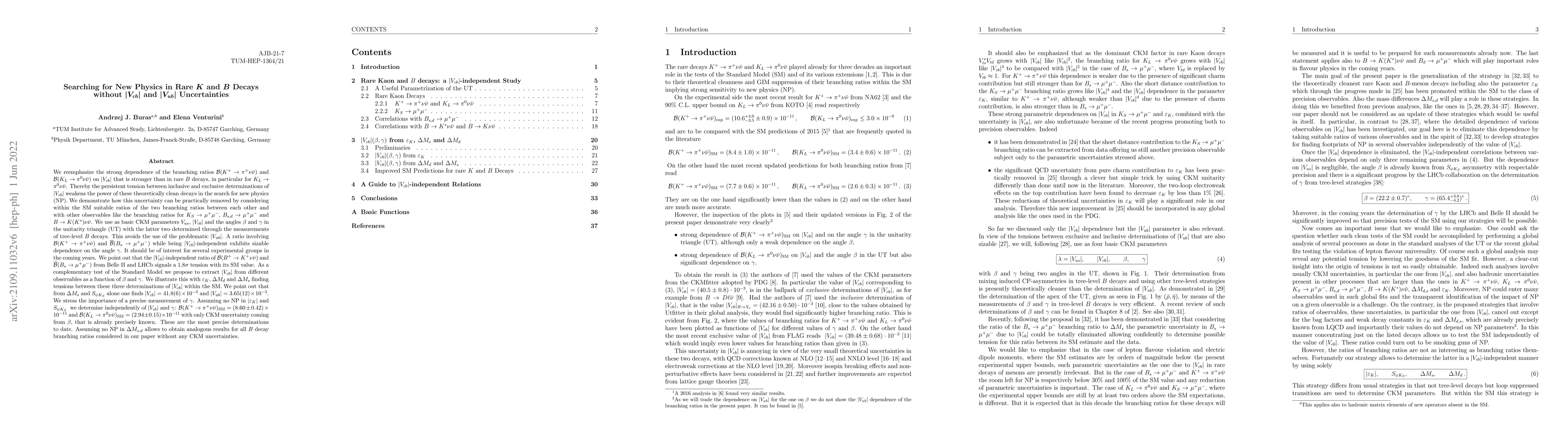 Thumbnail for Searching for New Physics in Rare $K$ and $B$ Decays without $|V_{cb}|$
  and $|V_{ub}|$ Uncertainties