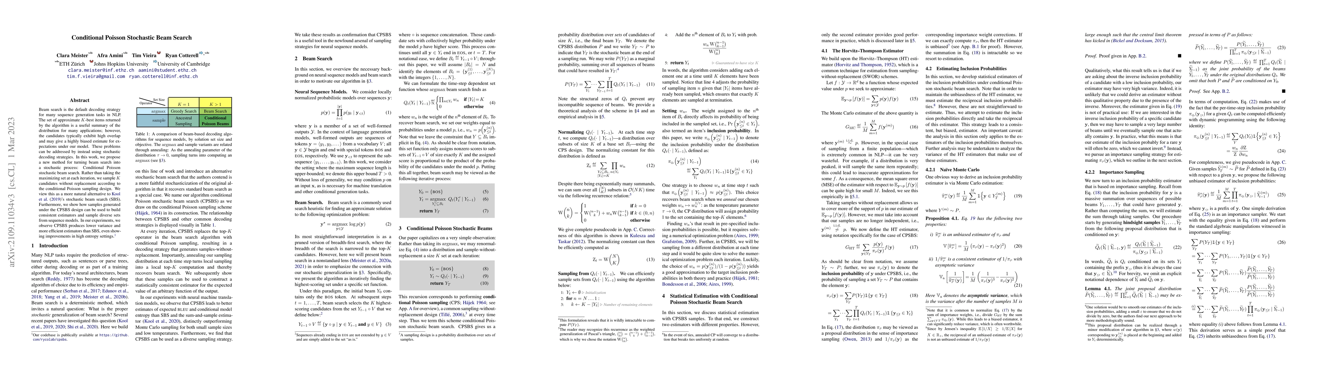 Thumbnail for Conditional Poisson Stochastic Beam Search