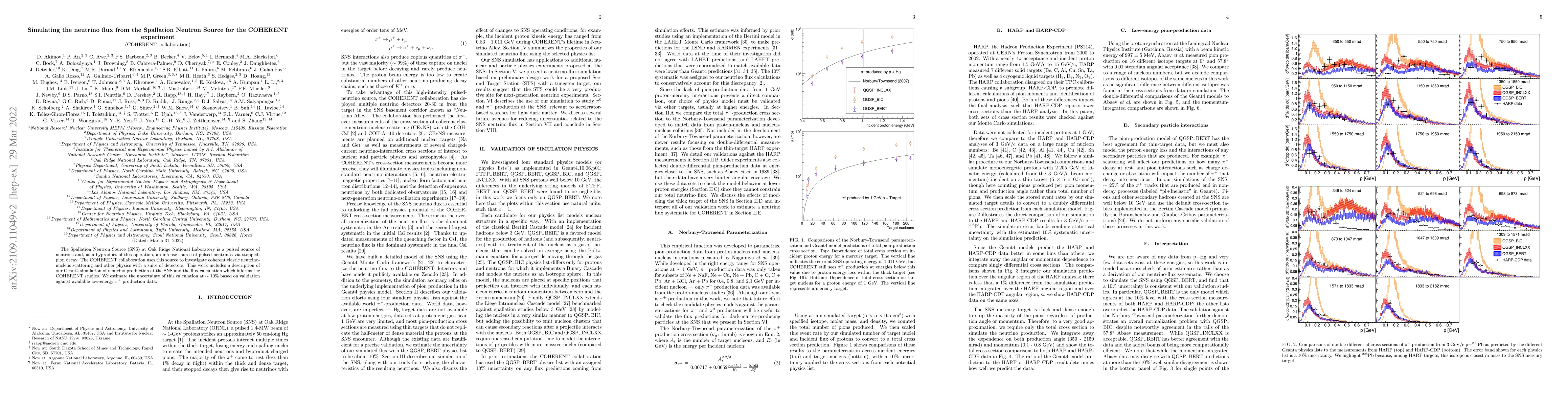 Thumbnail for Simulating the neutrino flux from the Spallation Neutron Source for the
  COHERENT experiment
