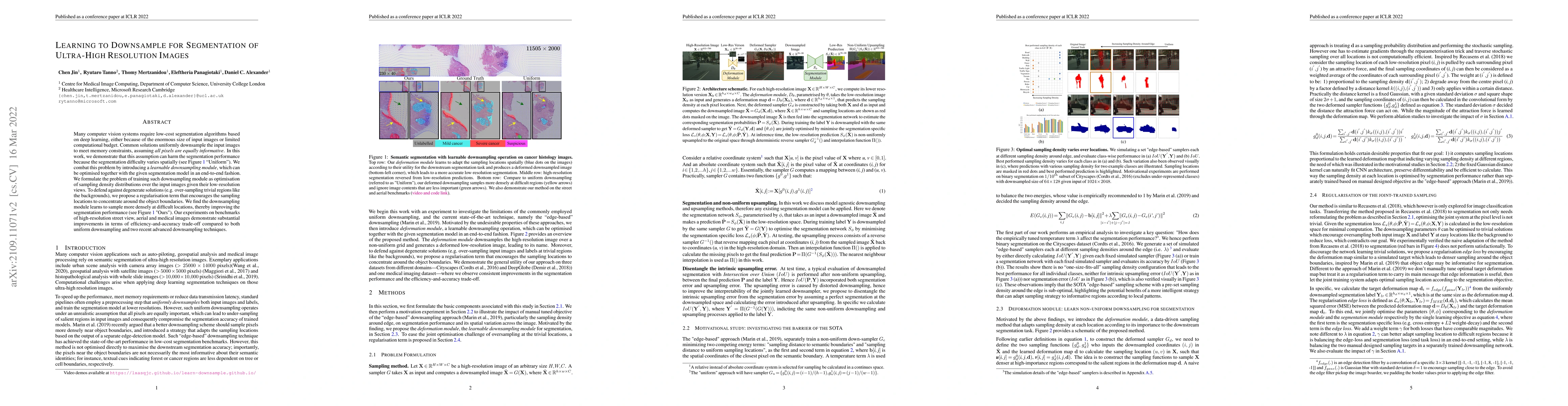 Thumbnail for Learning to Downsample for Segmentation of Ultra-High Resolution Images