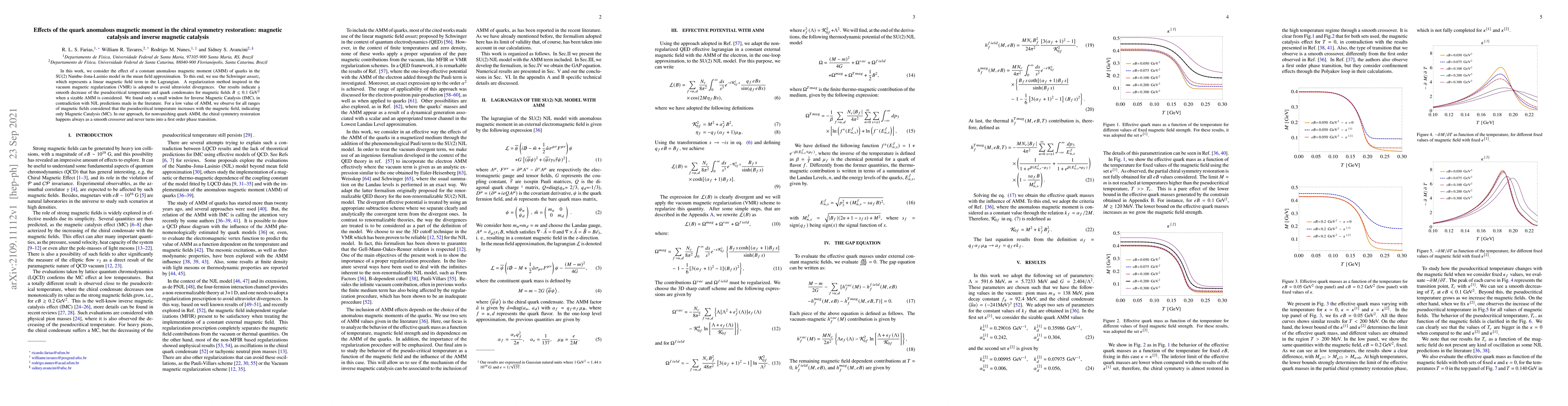 Thumbnail for Effects of the quark anomalous magnetic moment in the chiral symmetry
  restoration: magnetic catalysis and inverse magnetic catalysis