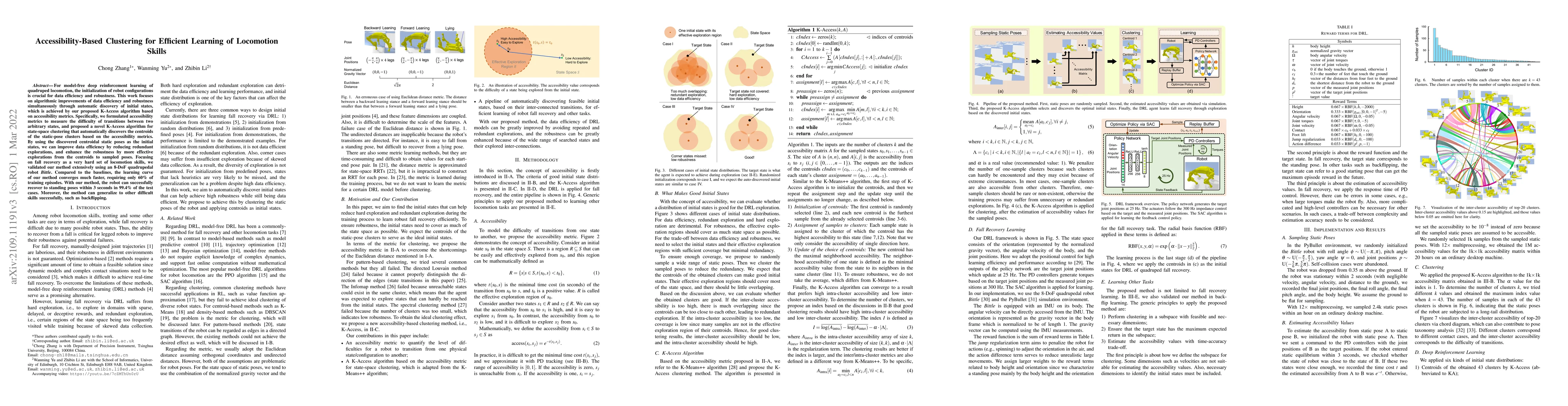 Thumbnail for Accessibility-Based Clustering for Efficient Learning of Locomotion
  Skills
