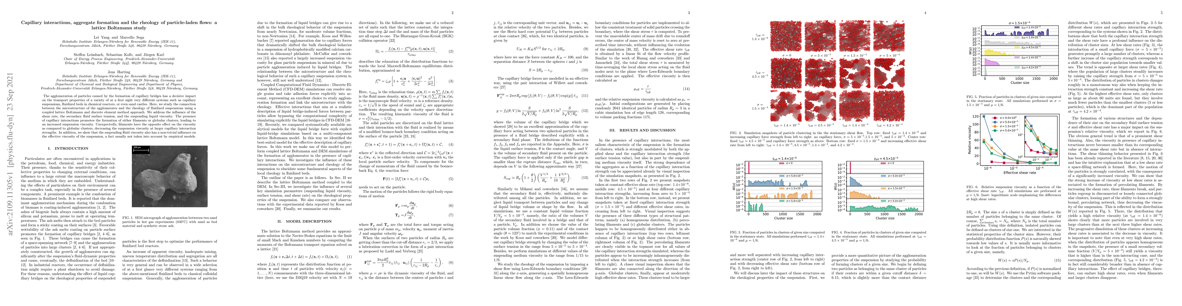 Thumbnail for Capillary interactions, aggregate formation and the rheology of
  particle-laden flows: a lattice Boltzmann study