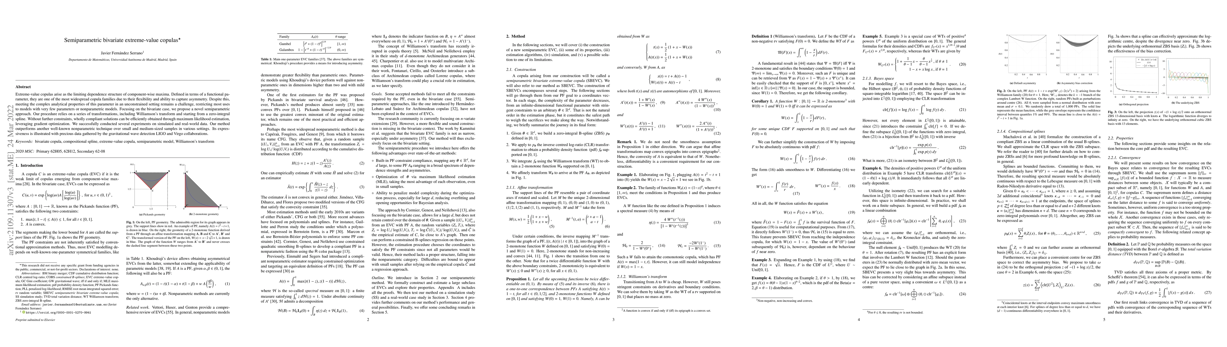 Thumbnail for Semiparametric bivariate extreme-value copulas
