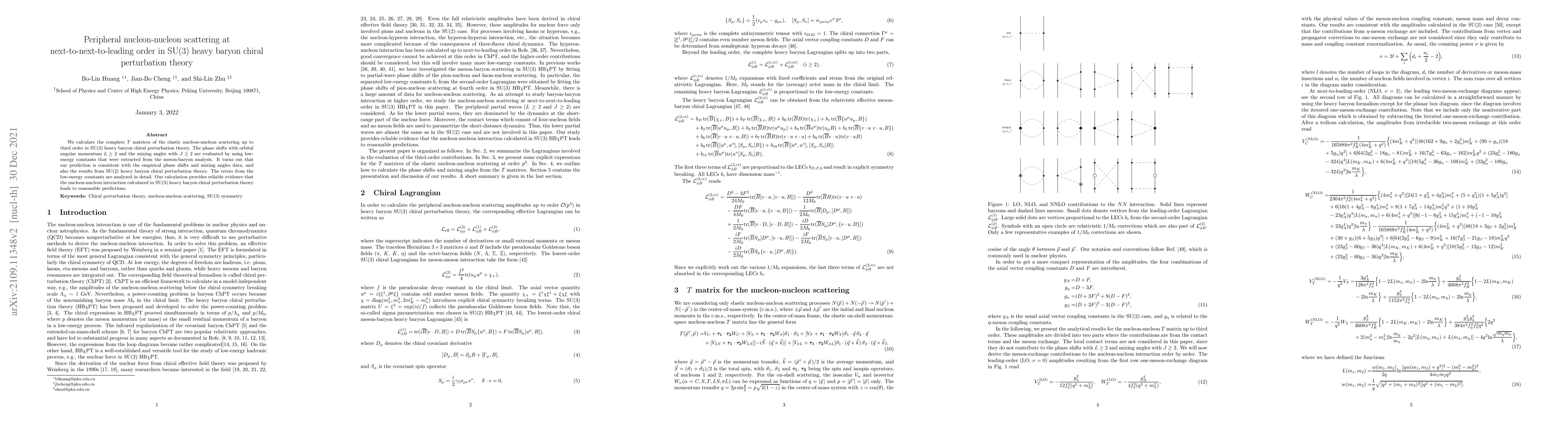Thumbnail for Peripheral nucleon-nucleon scattering at next-to-next-to-leading order
  in SU(3) heavy baryon chiral perturbation theory