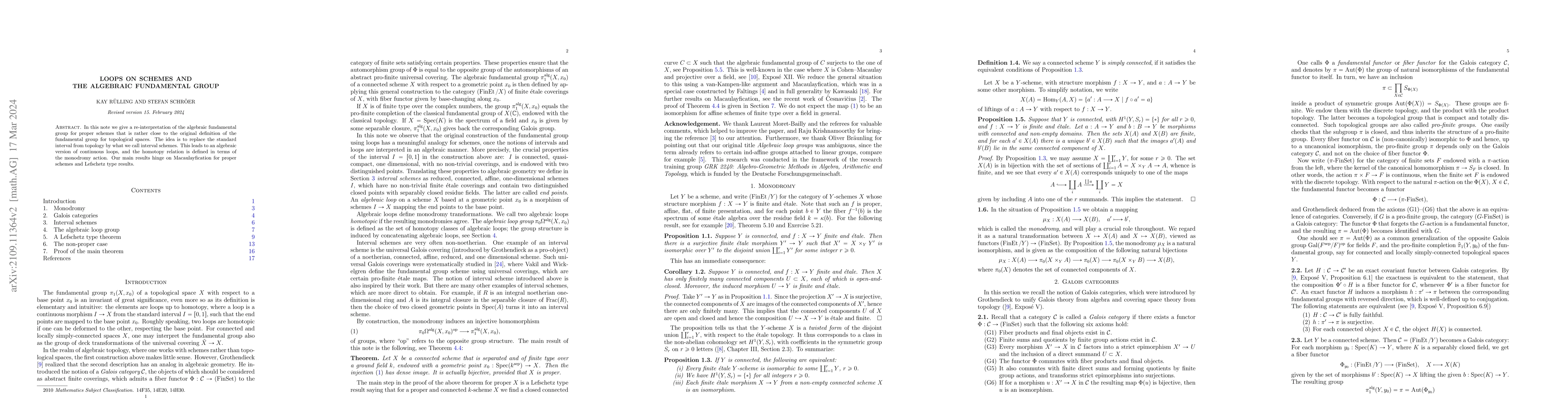 Thumbnail for Loops on schemes and the algebraic fundamental group