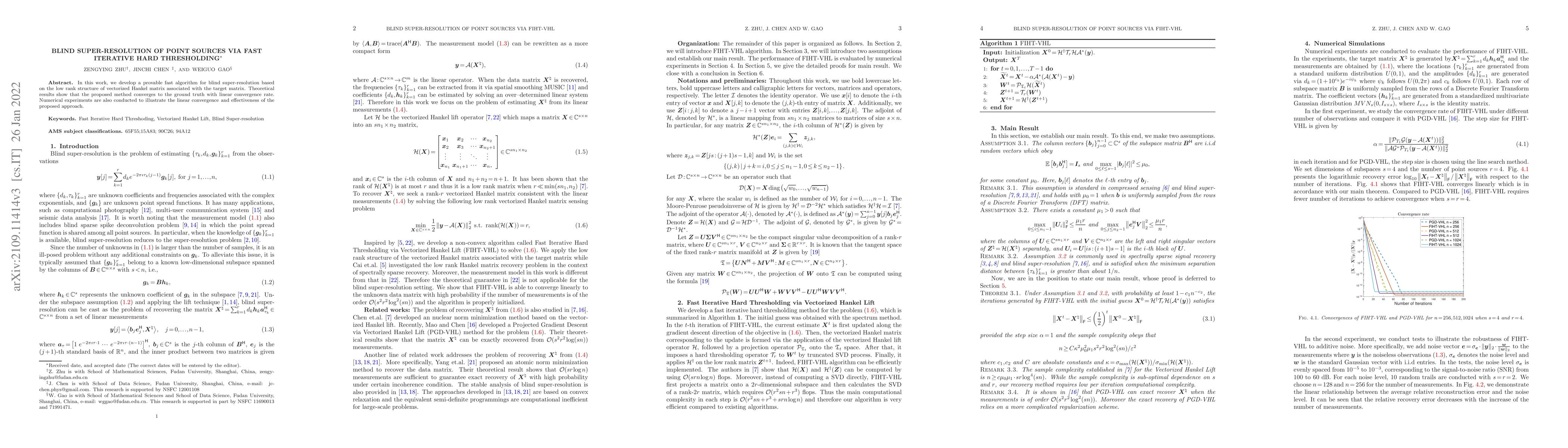 Thumbnail for Blind super-resolution of point sources via fast iterative hard
  thresholding